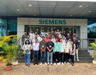 Electrical department student industrial visit at siemens
