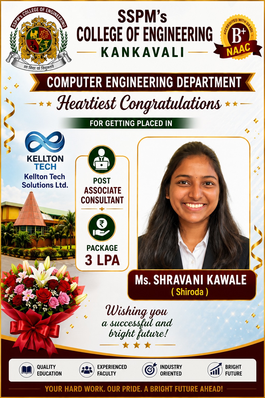 Congratulations for placement in KELTON TECH SOLUTIONS